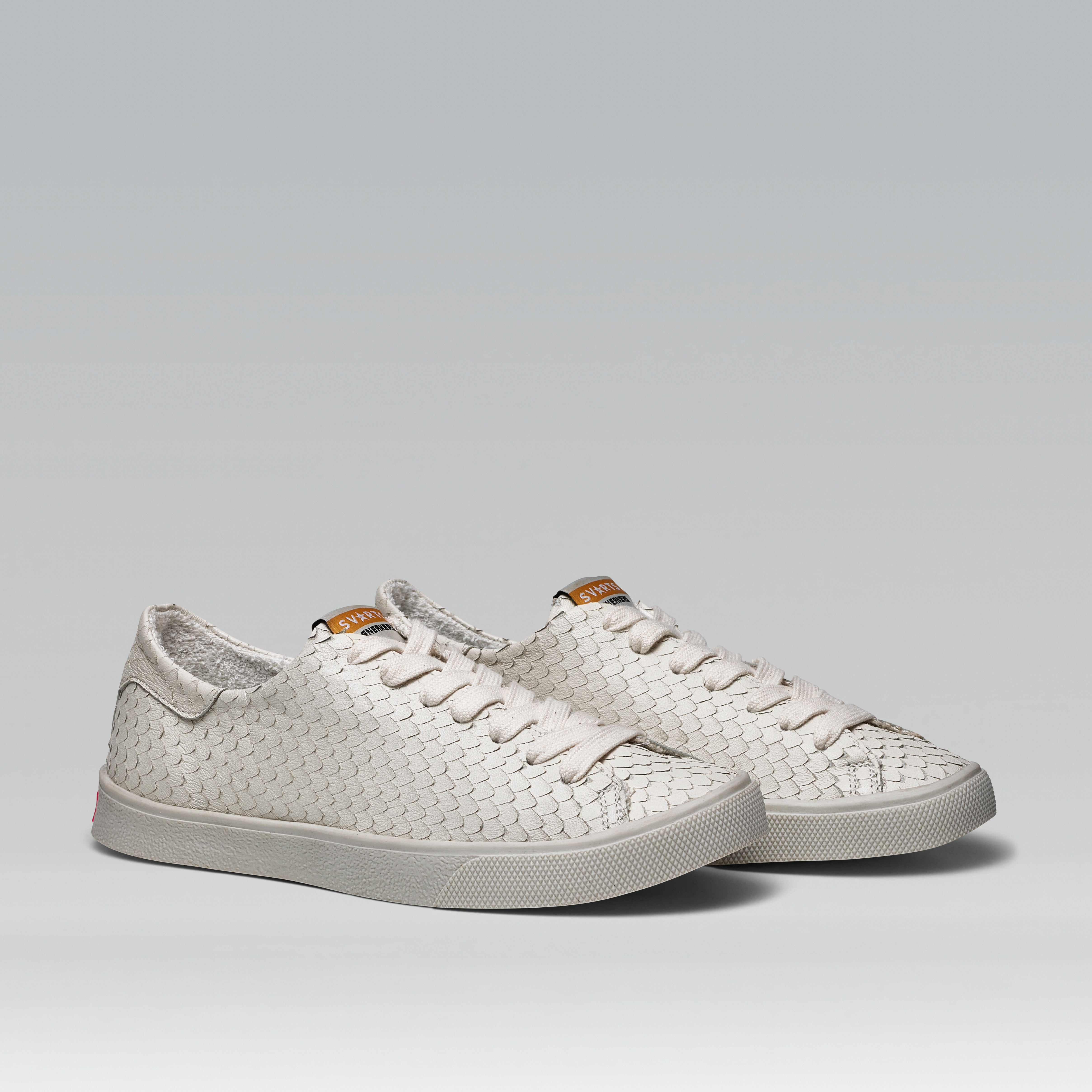 Tênis Adri Couro Snake Off White