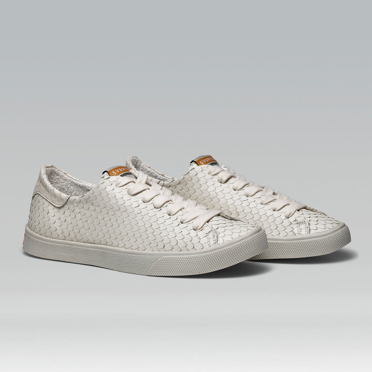 Tênis Adri Couro Snake Off White