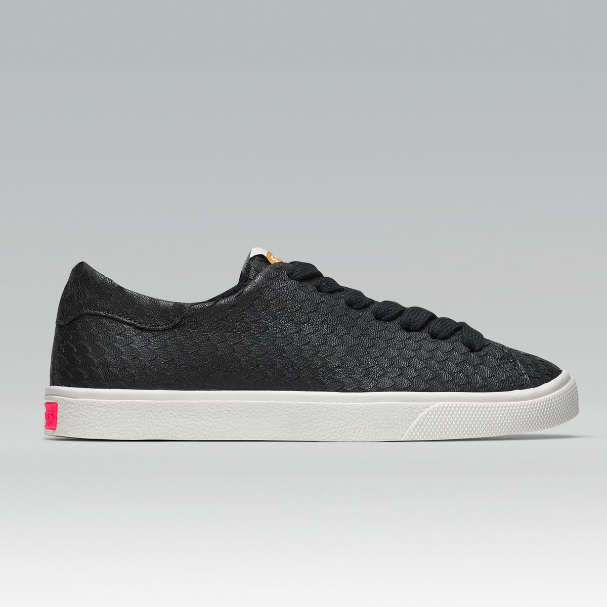 Tênis Adri Couro Snake Preto — Svarts