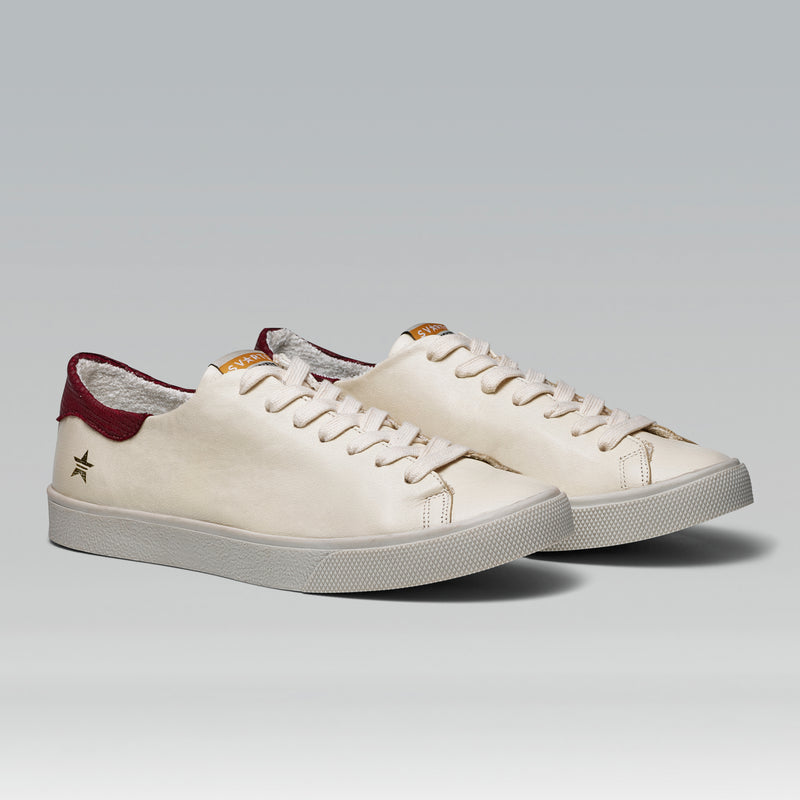 Tênis Adri Couro Liso Off White