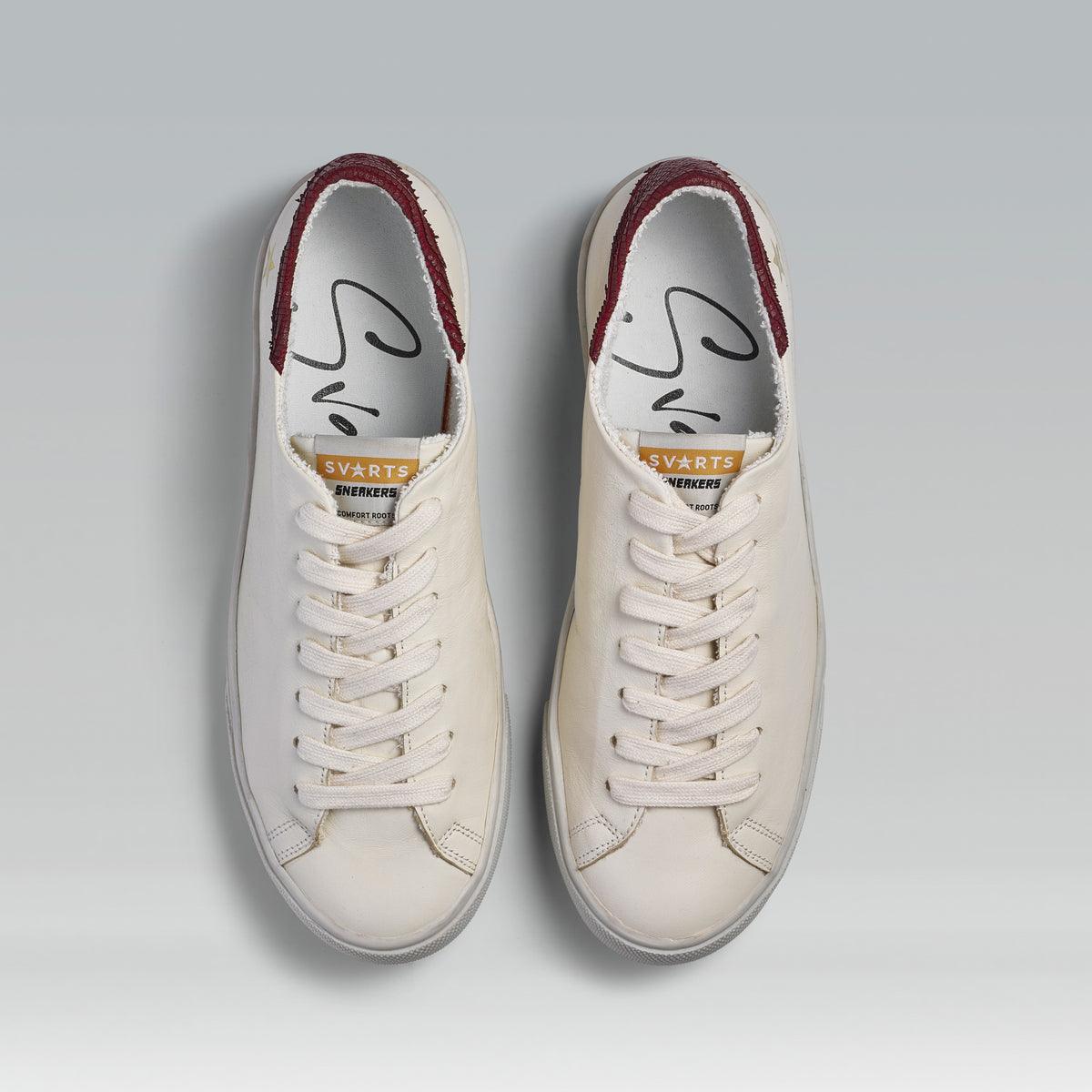 Tênis Adri Couro Liso Off White