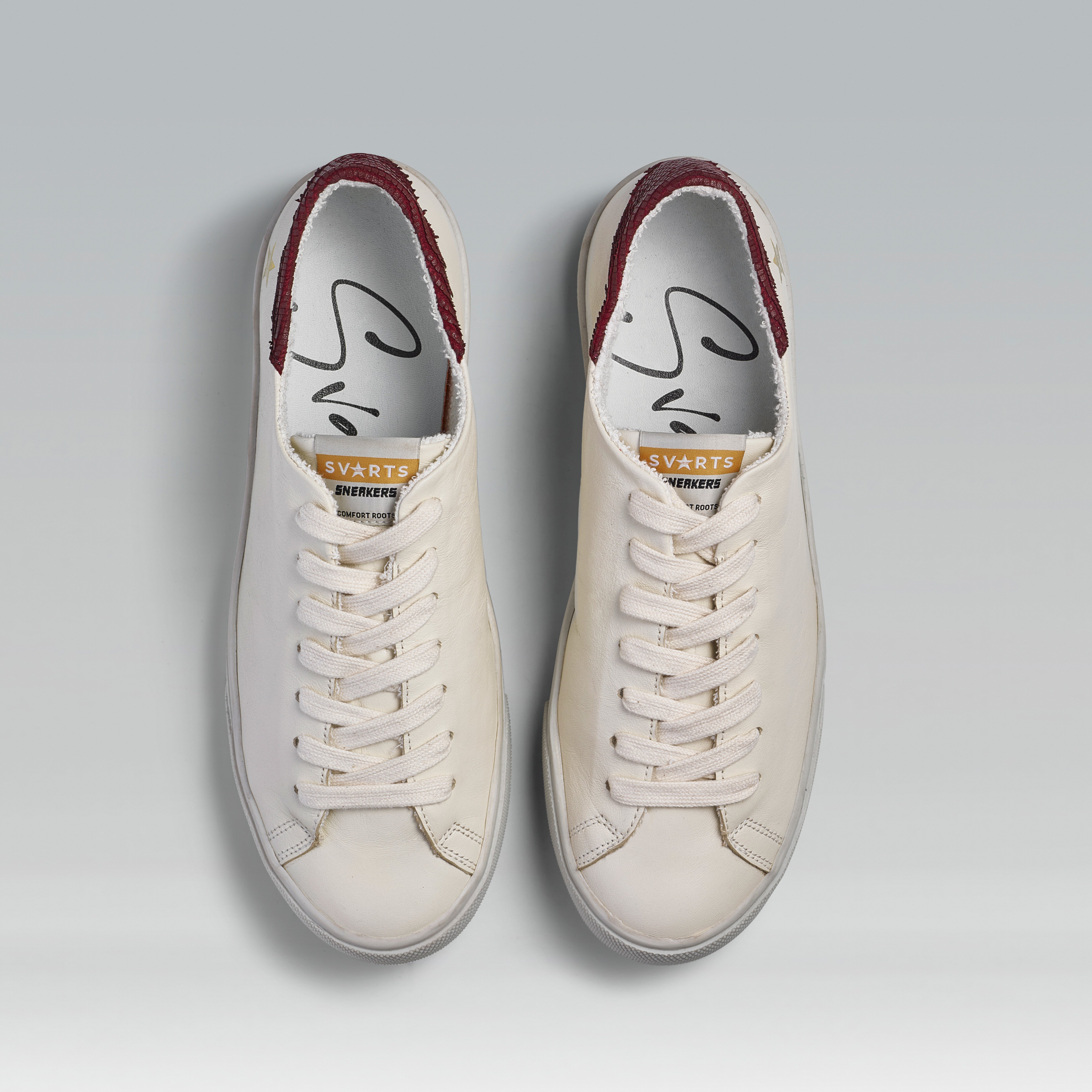Tênis Adri Couro Liso Off White