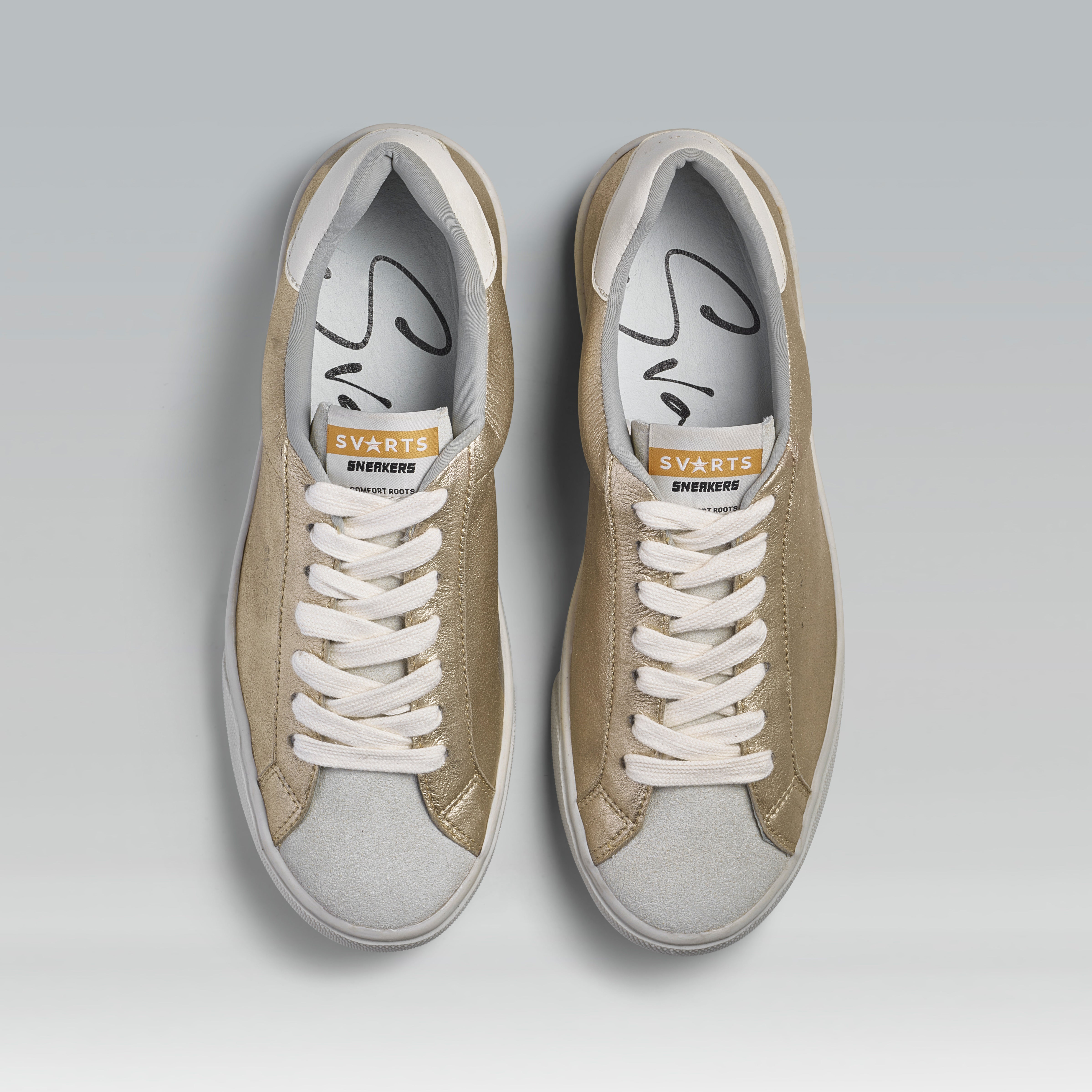 Tênis Couro A-SV21 Ouro Light