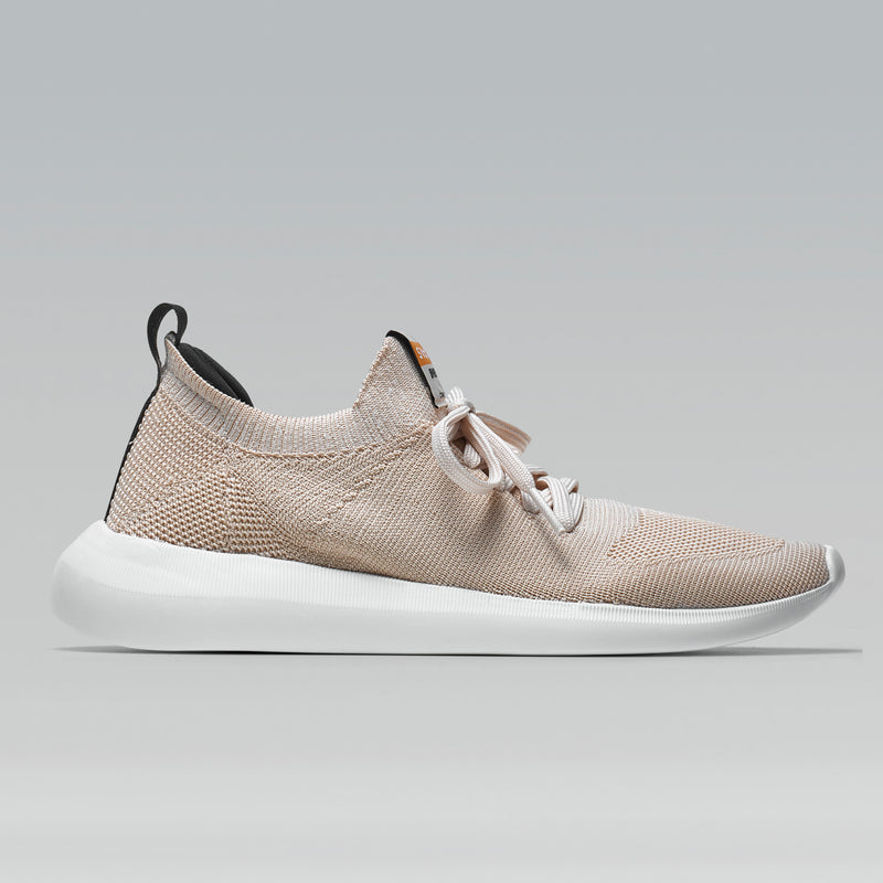 Tênis Knit Amarração Comfy Areia — Svarts