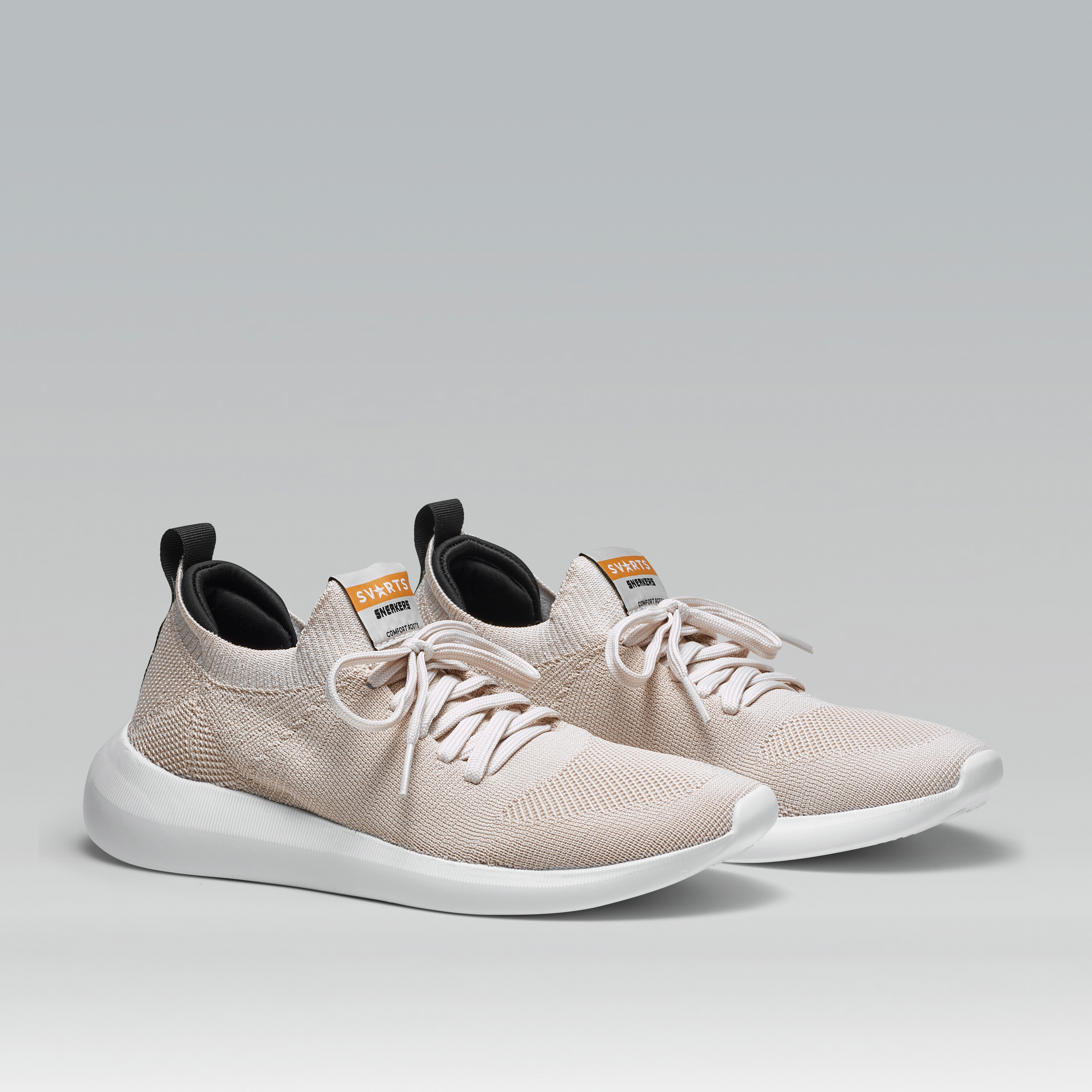 Tênis Knit Amarração Comfy Areia