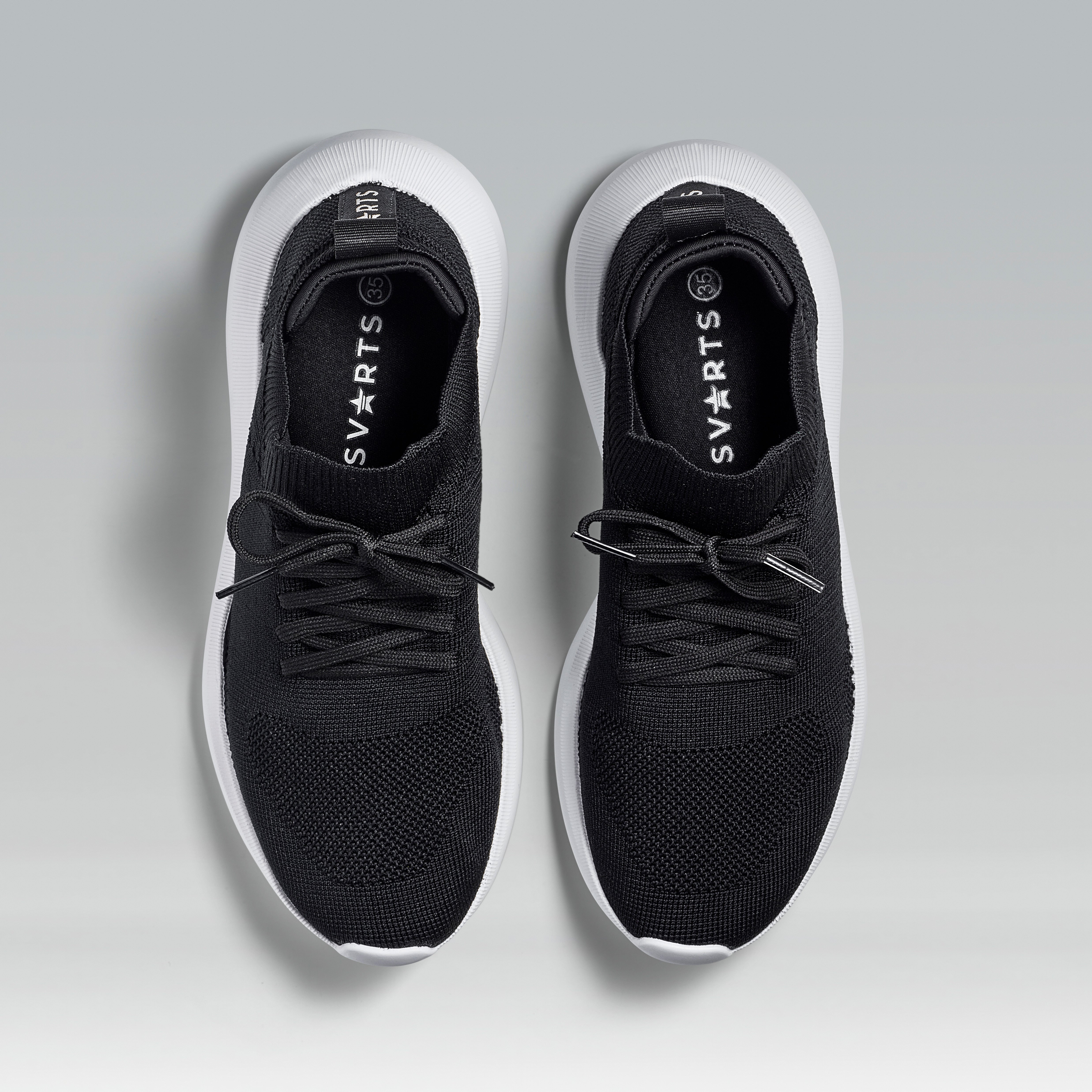 Tênis Knit Amarração Comfy Preto