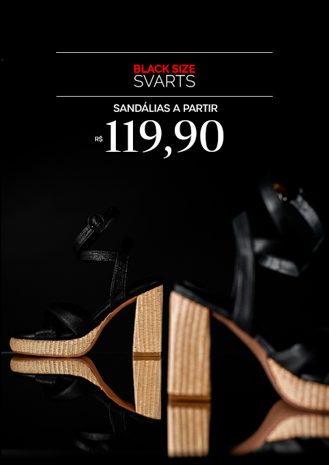 Sandálias a partir de R$119,90