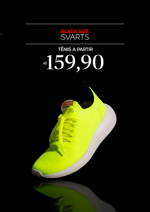 Tênis a partir de R$ 159,90