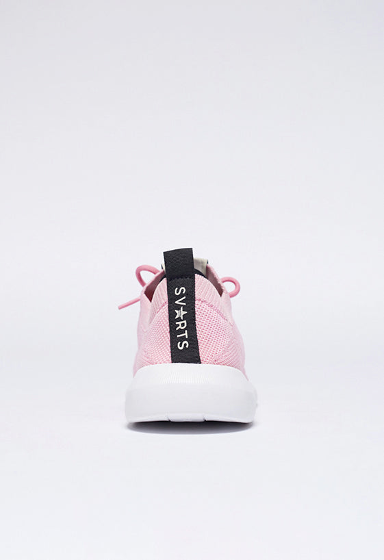 Tênis Knit Amarração Comfy Rosa Light